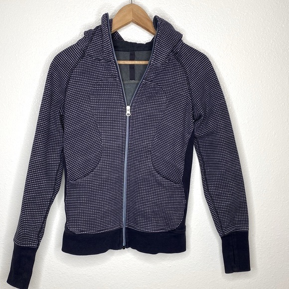 Lululemon 4 Scuba Hoodie III Double Dot Naval Blue Lullaby Naval Blue Zip Jacket - Picture 7 of 14